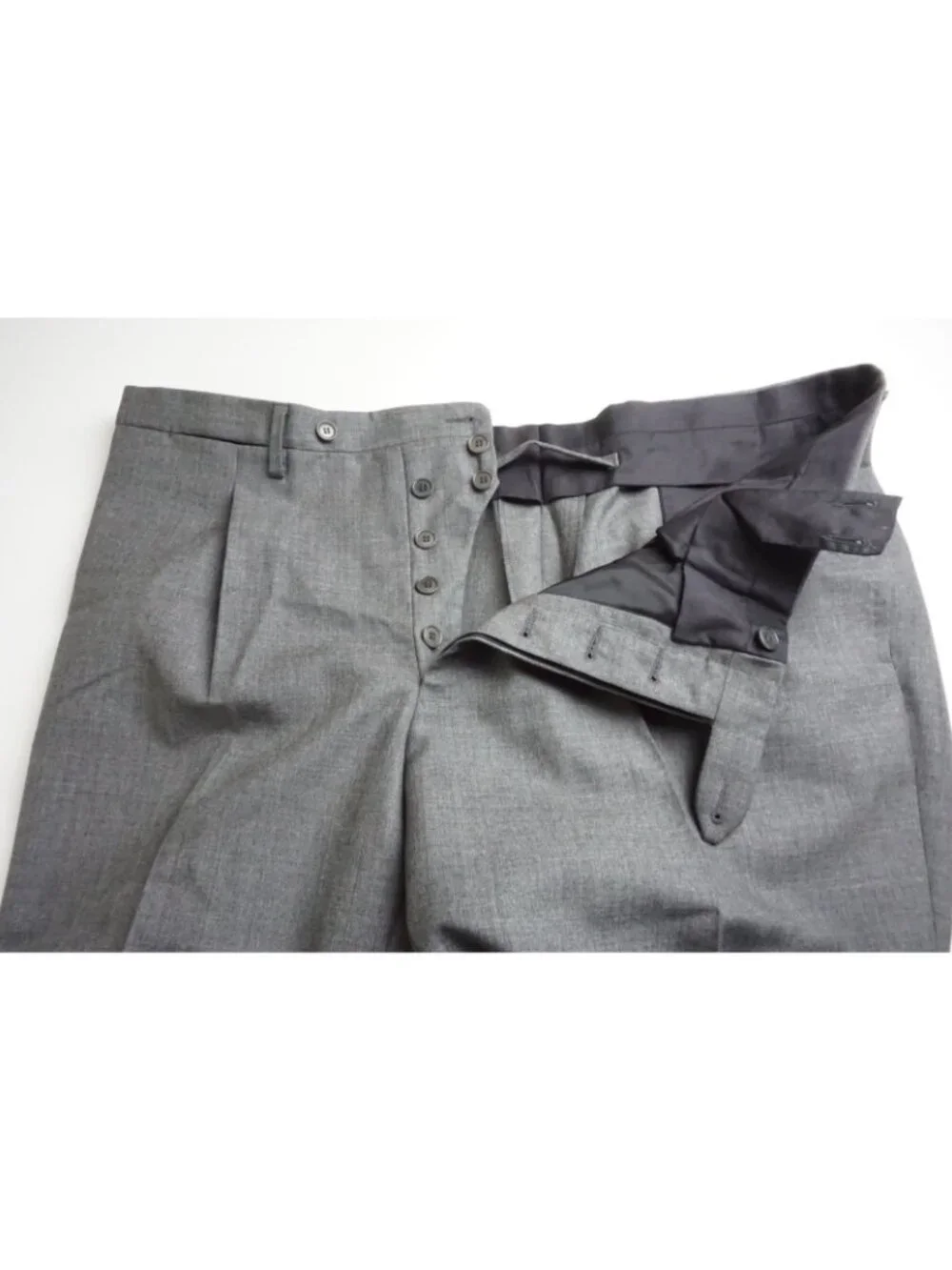 Sartoria Partenopea Gray Wool 2 Pc Suit Jacket Pant 48 US NEW